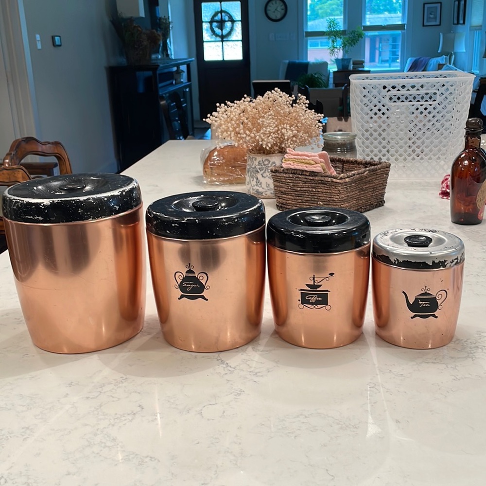 Vintage West Bend Nesting Canisters